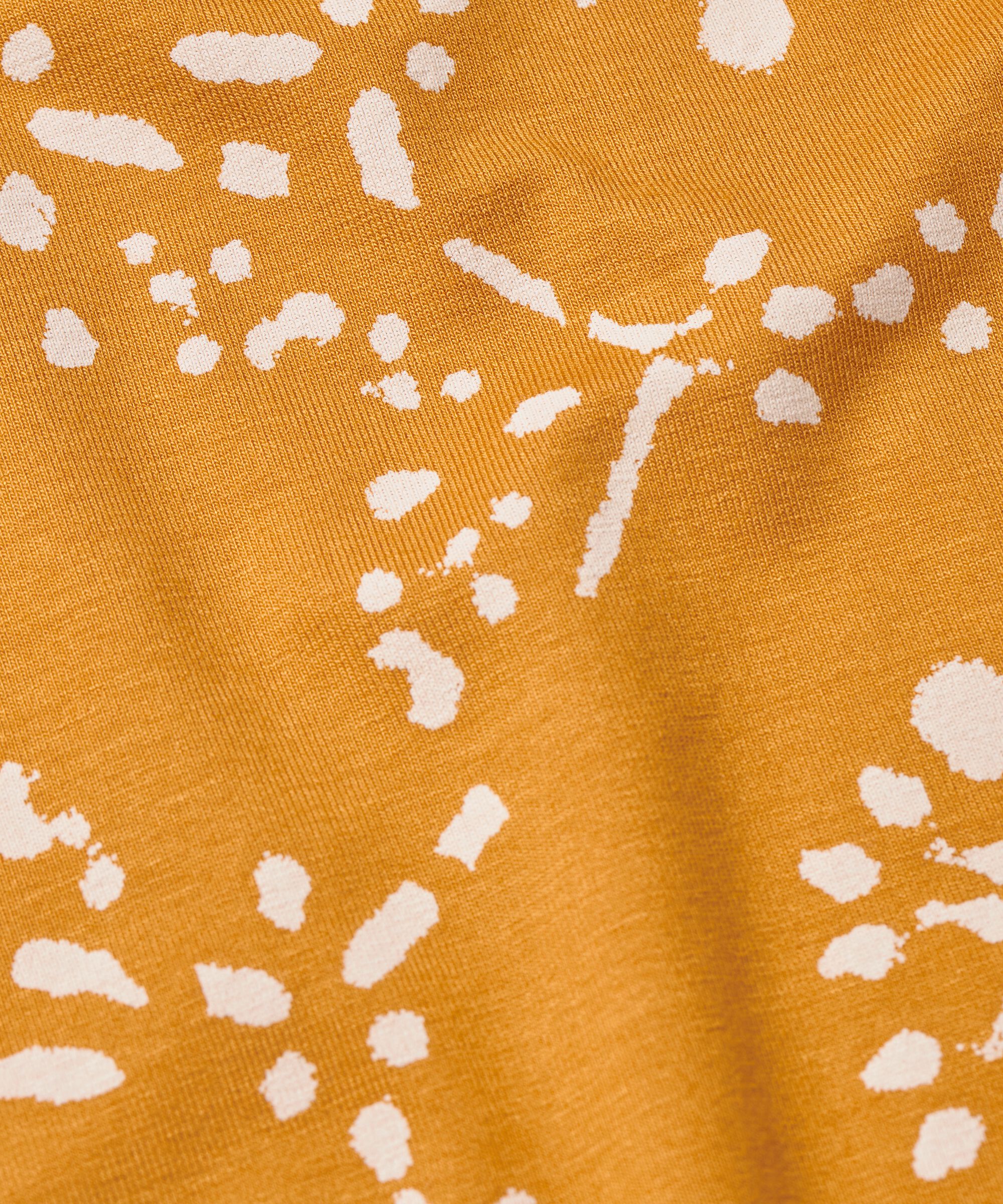 robe en jersey à motifs et col rond, Inca Gold