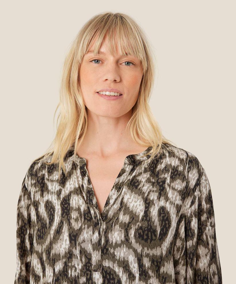 Tunique En Viscose Imprimée À Manches Trois-quarts, Sea Turtle