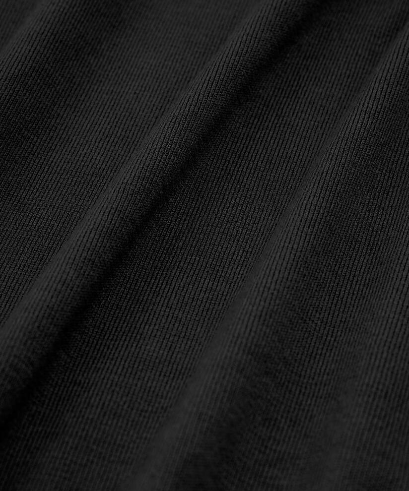 robe en maille douce à col rond, Black