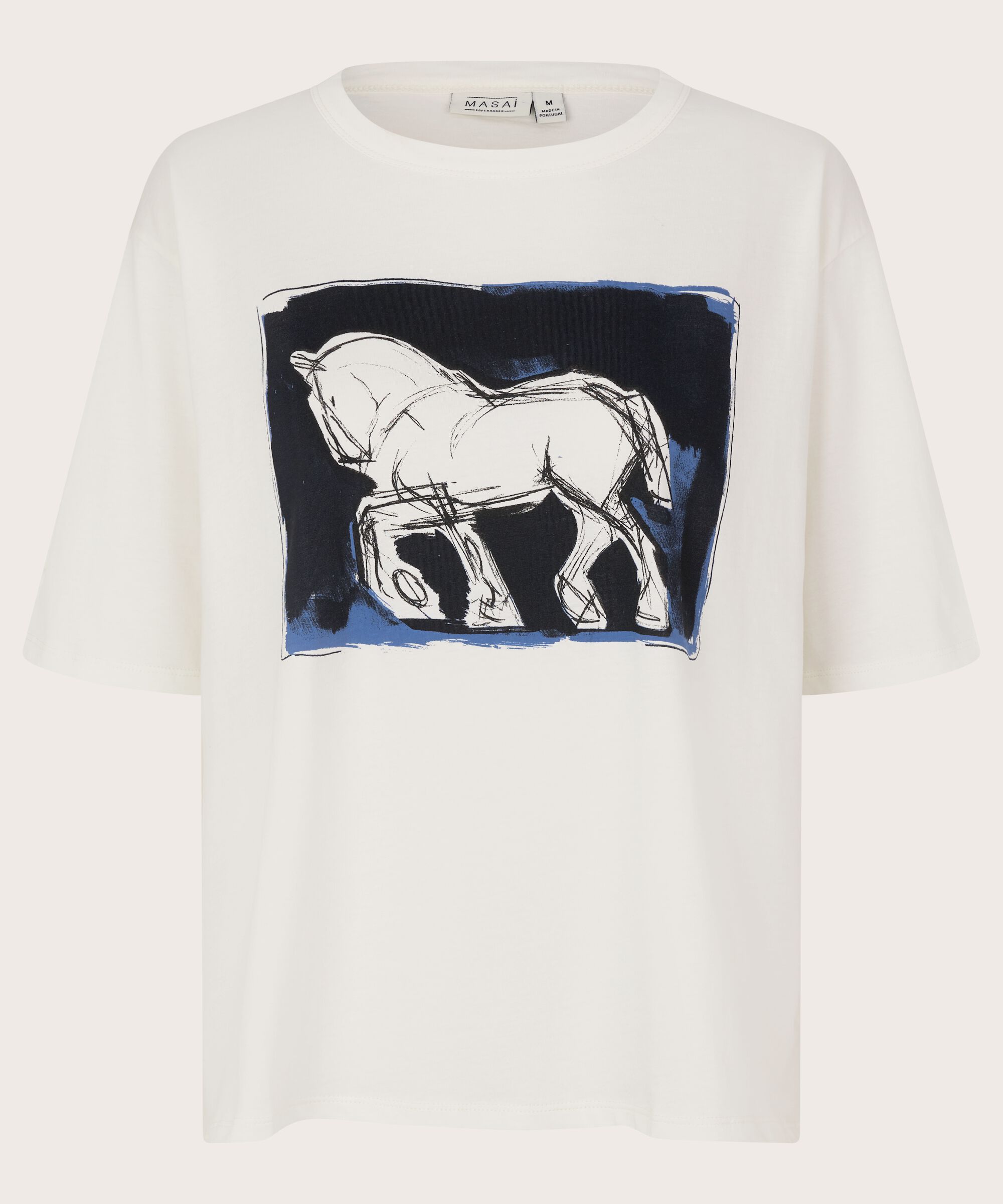 T-shirt En Coton Avec Imprimé, Jet Stream