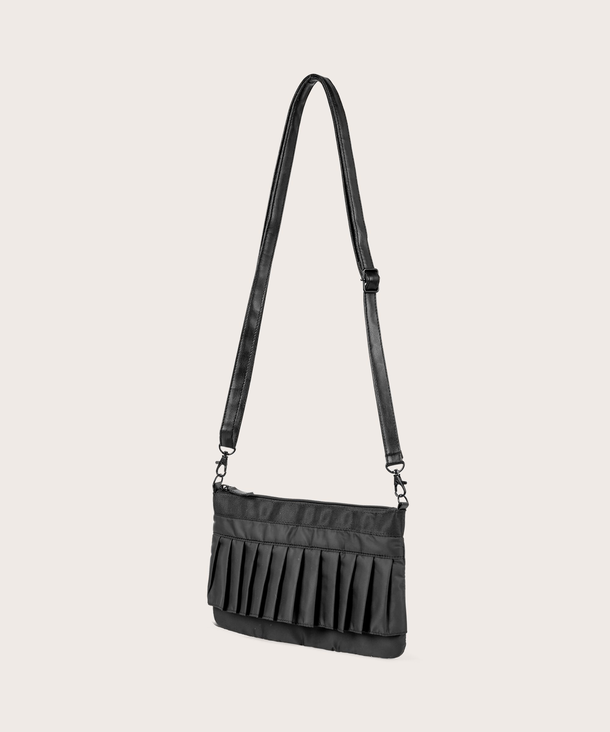 sac en nylon à volants, Black