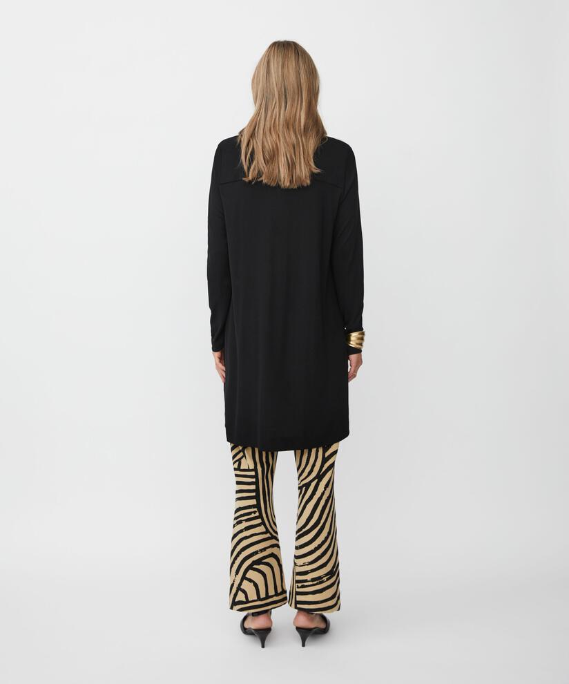 chemise en jersey à manches longues, Black