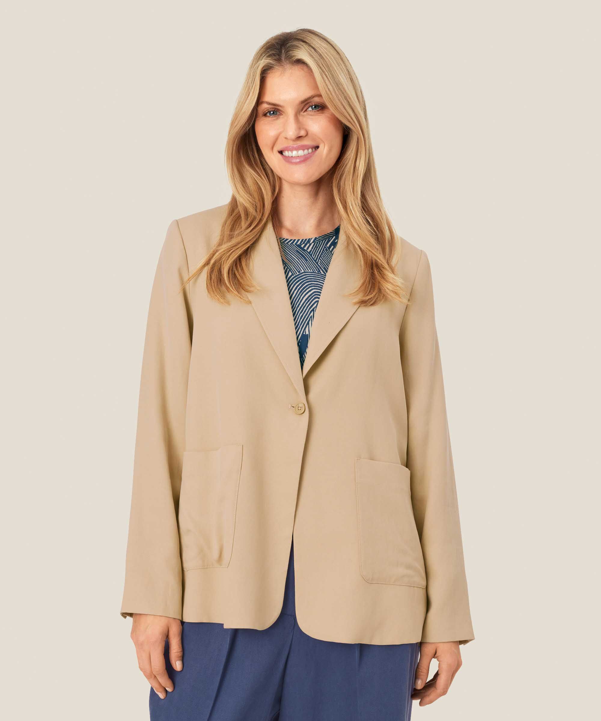 blazer avec élastique au dos, Safari