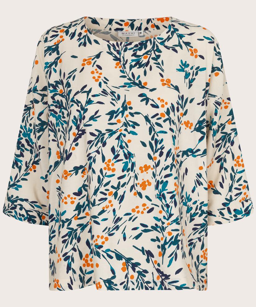 Blouse En Viscose À Manches 3/4, Russ Orange