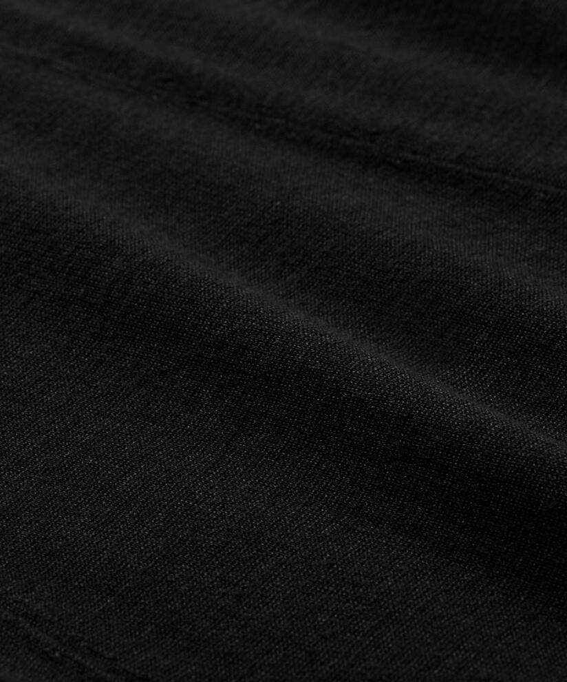 robe en maille fine à manches 3/4, Black