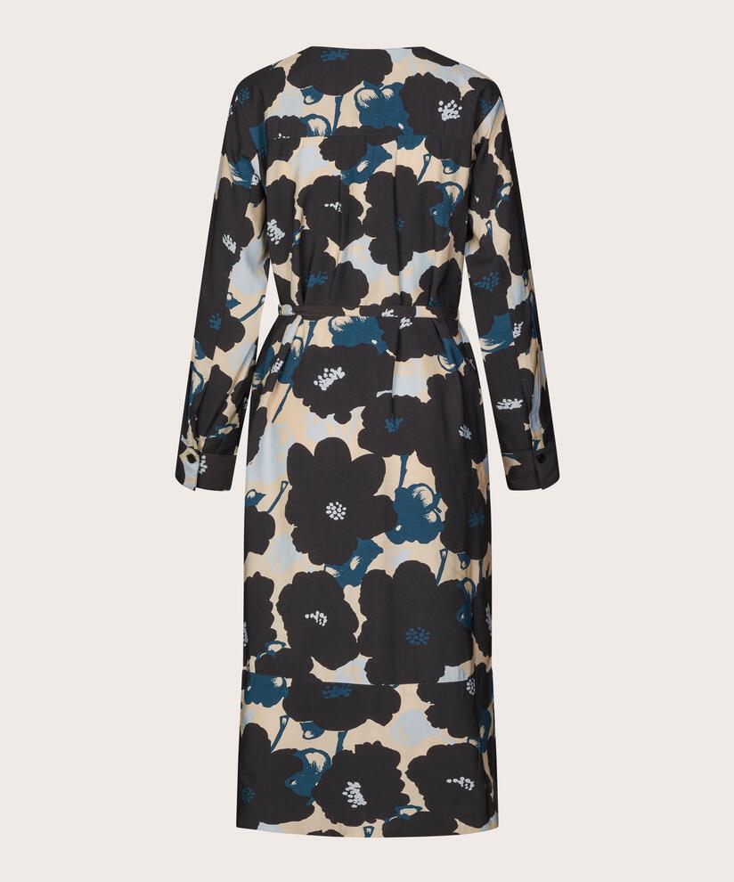 robe en viscose avec lien à la taille, Moonlit Ocean