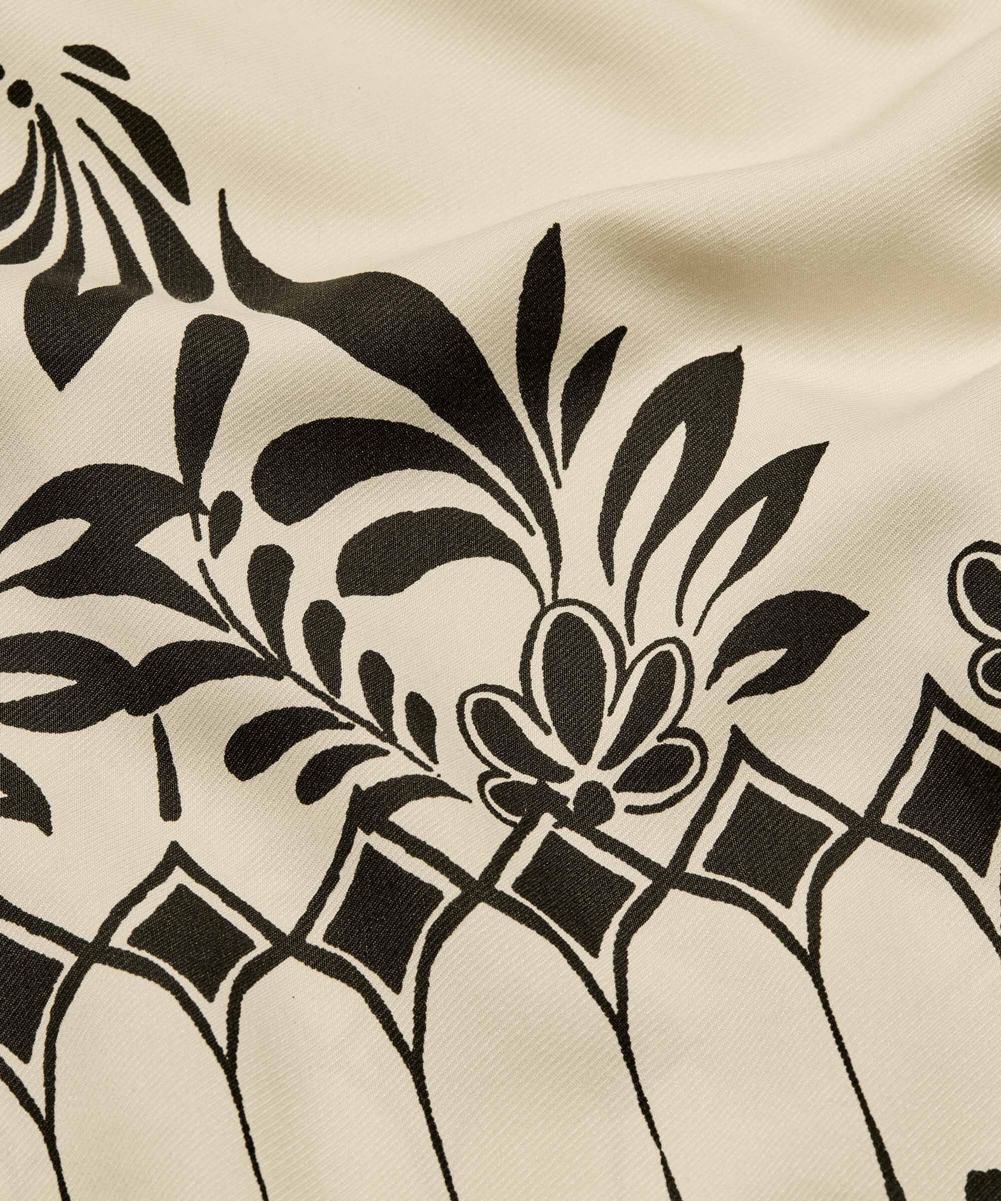 Tunique en viscose &agrave; motifs, Black