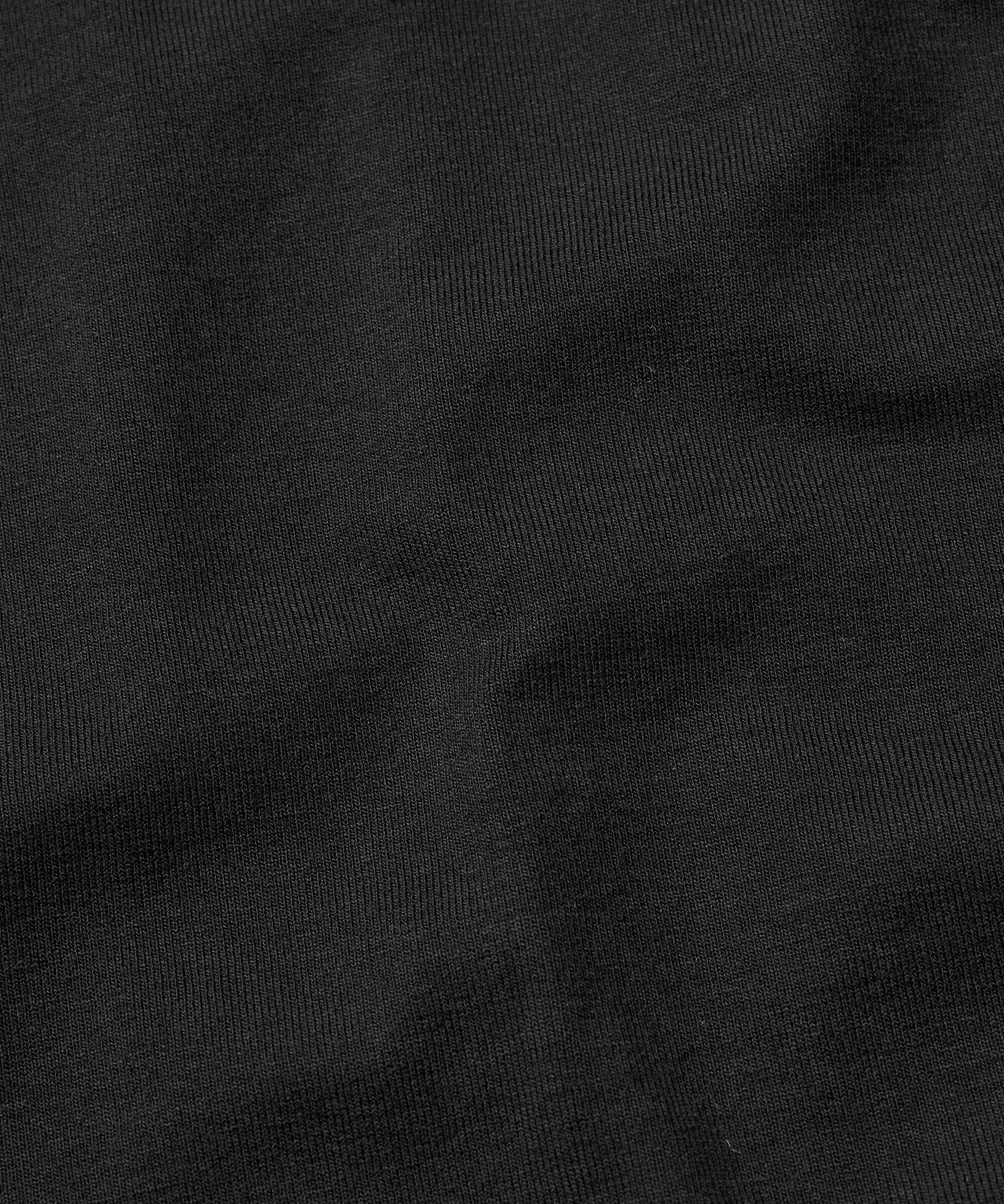 robe en jersey à manches longues et col montant, Black