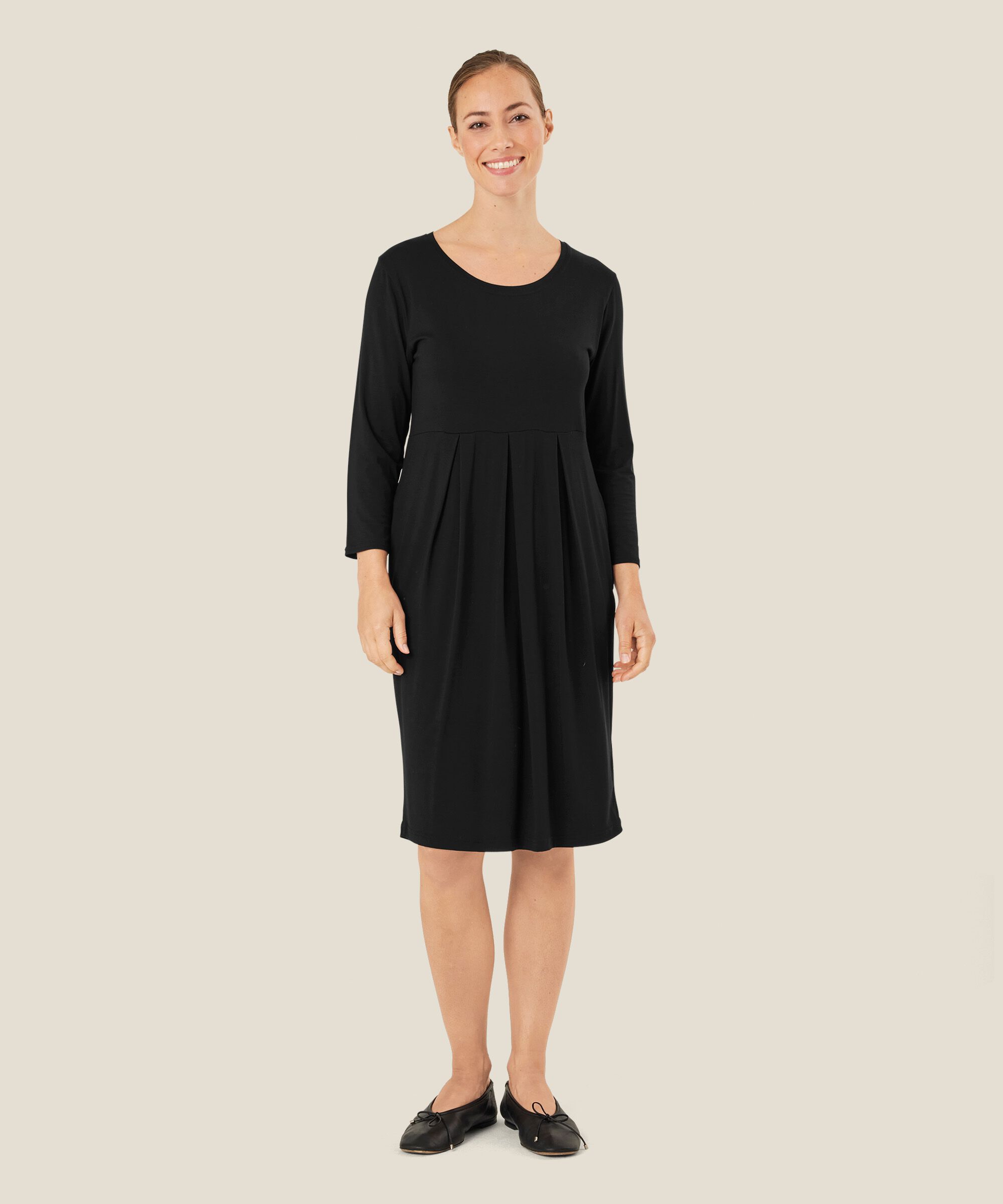 robe tulipe en jersey , Black