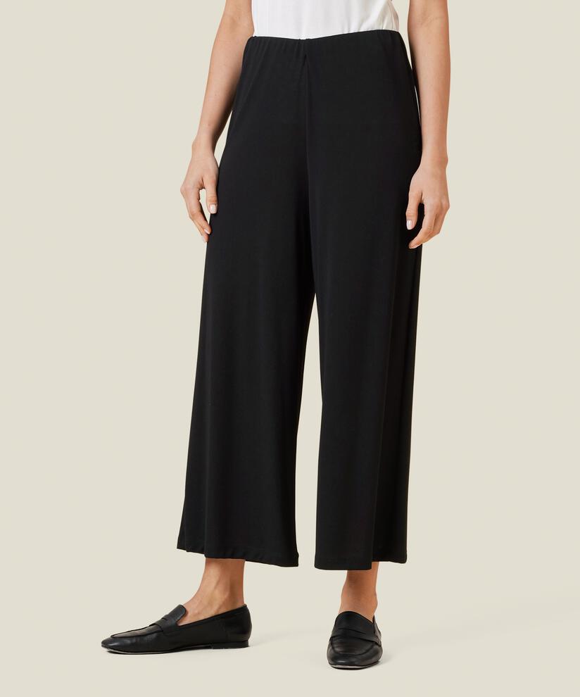 Pantalon En Jersey Avec Taille Élastique, Black