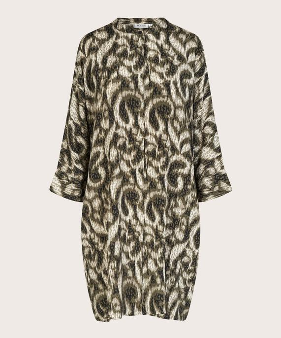 robe chemise à motif en viscose, Sea Turtle