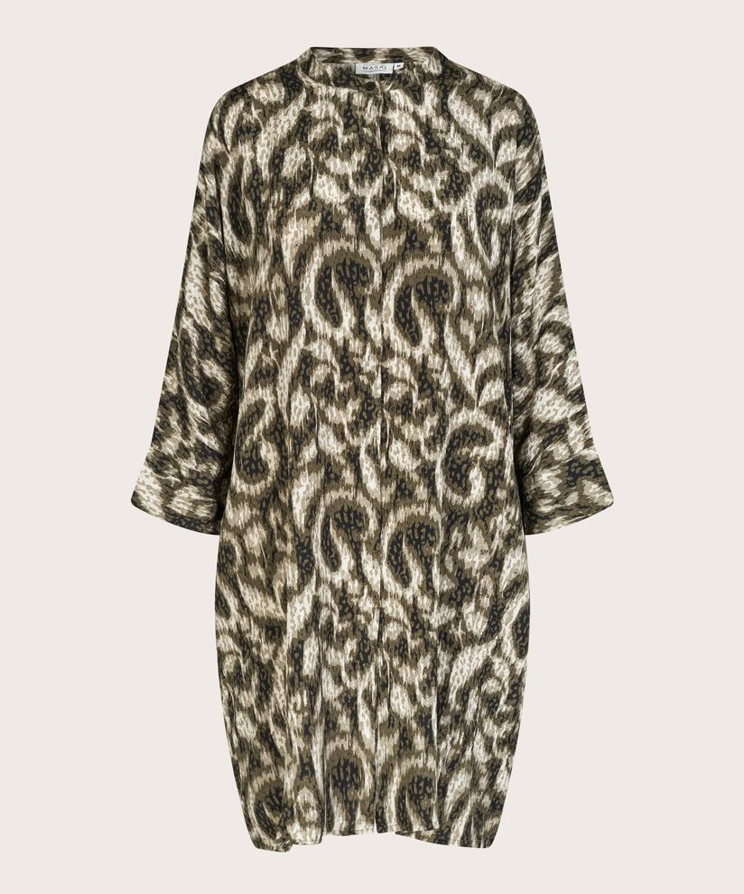robe chemise à motif en viscose, Sea Turtle