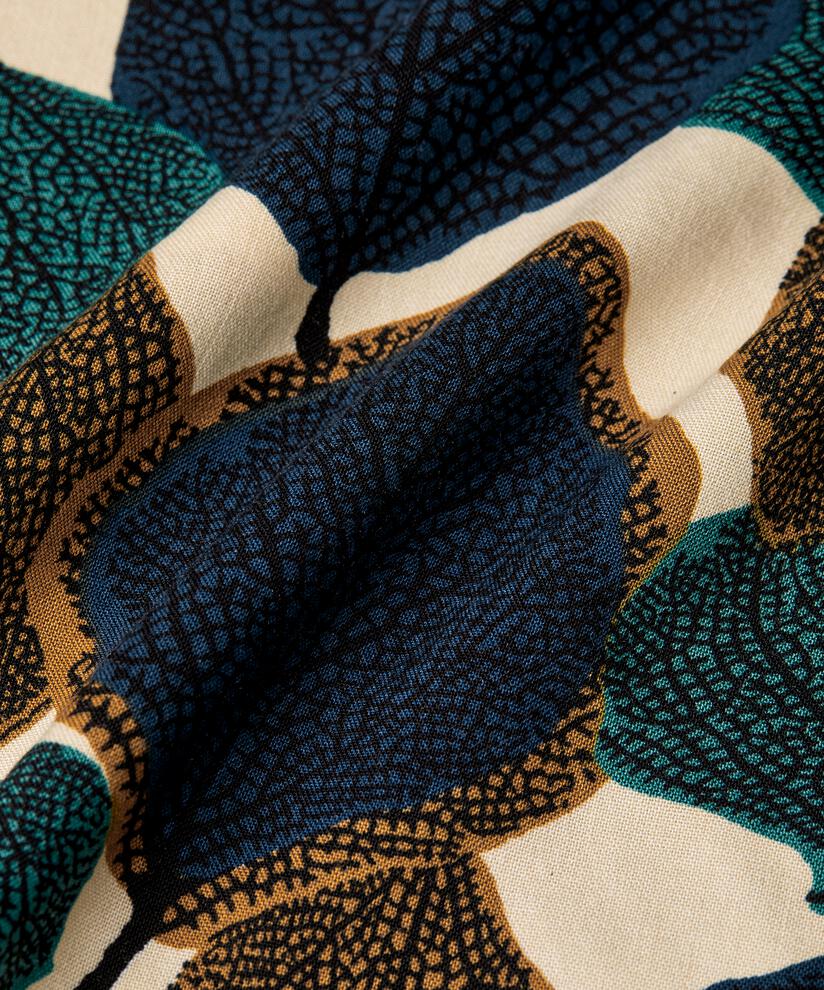 Blouse En Viscose Imprimée À Col V, Chipmunk