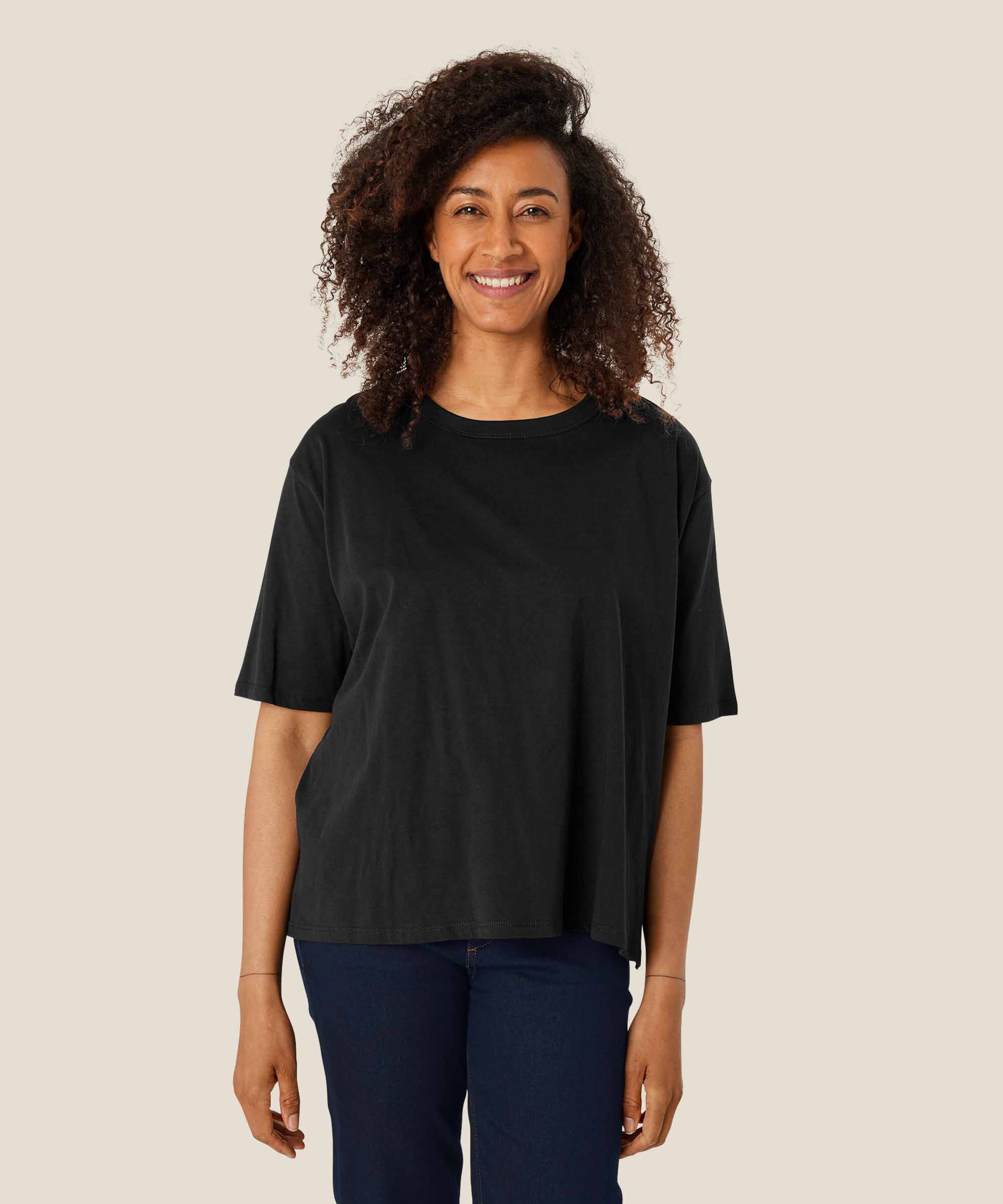 T-shirt À Col Rond, Black