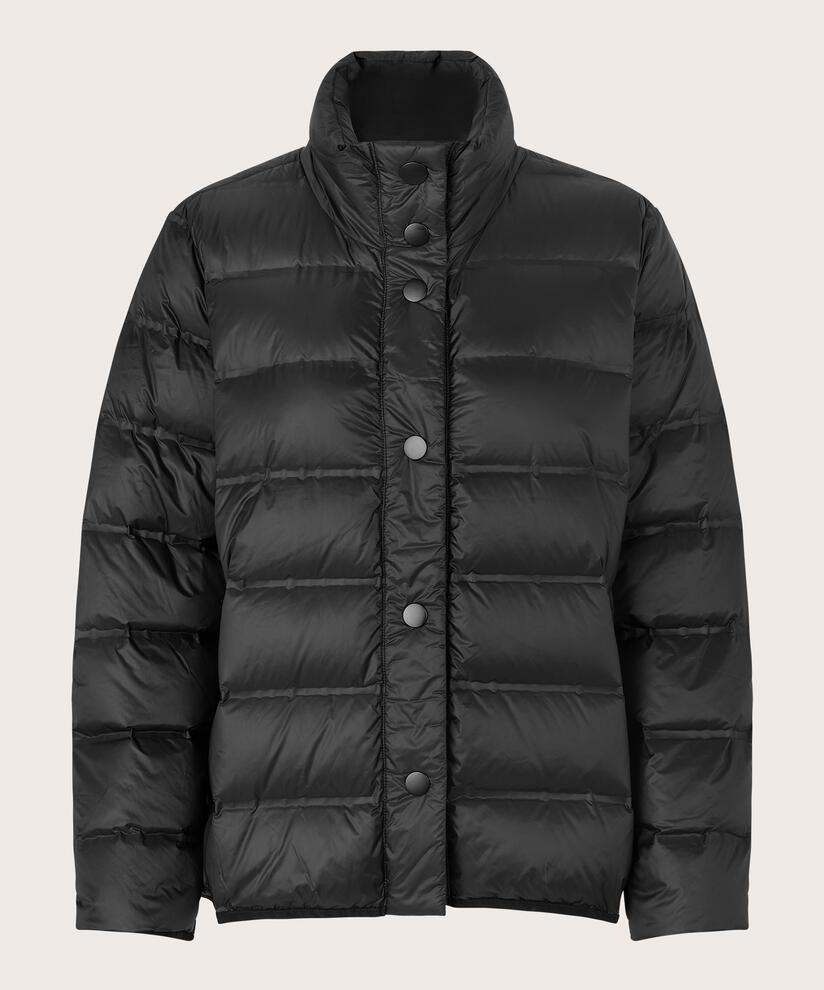 Tuva Down Jacket, Black/Pumice
