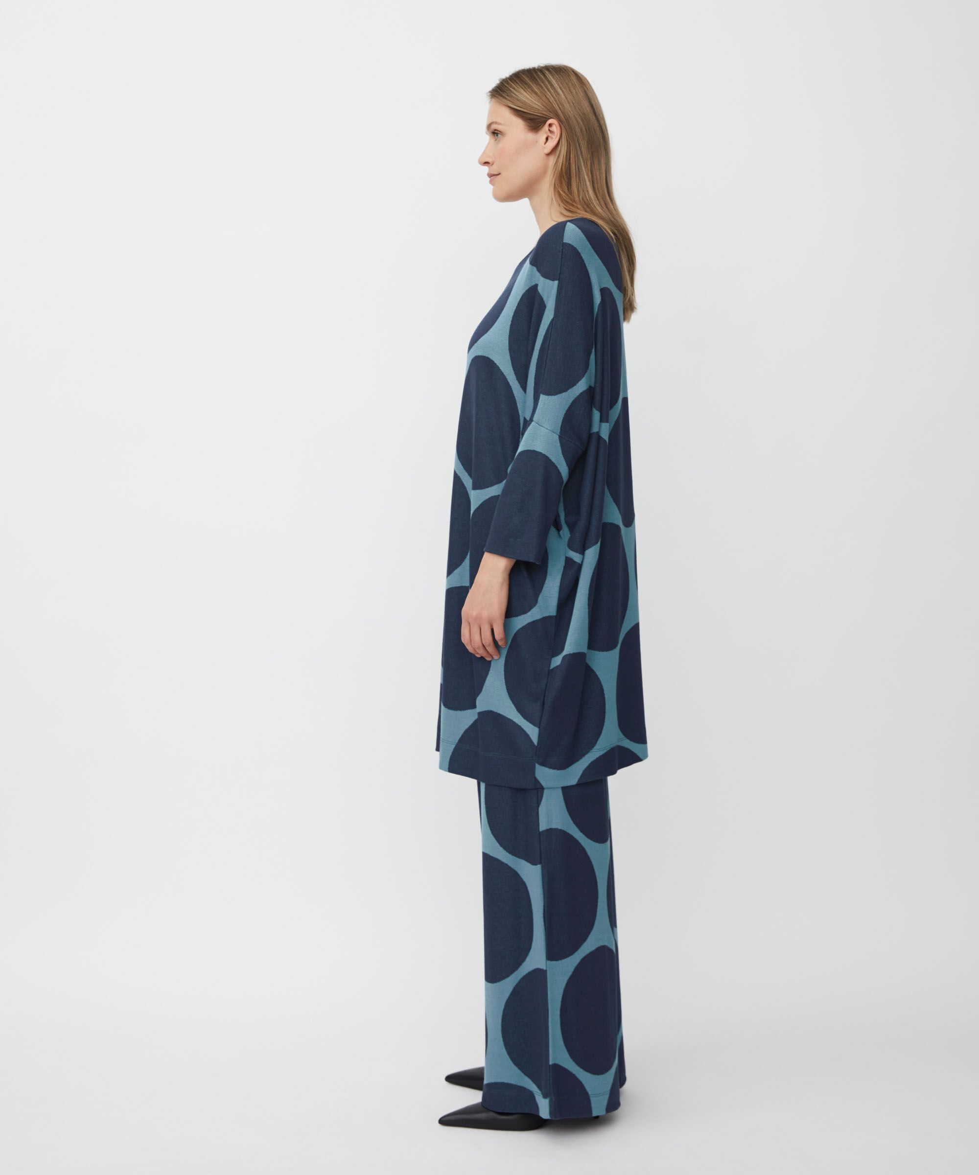 Tunique Oversize En Jersey À Manches Étroites, Proven Blue