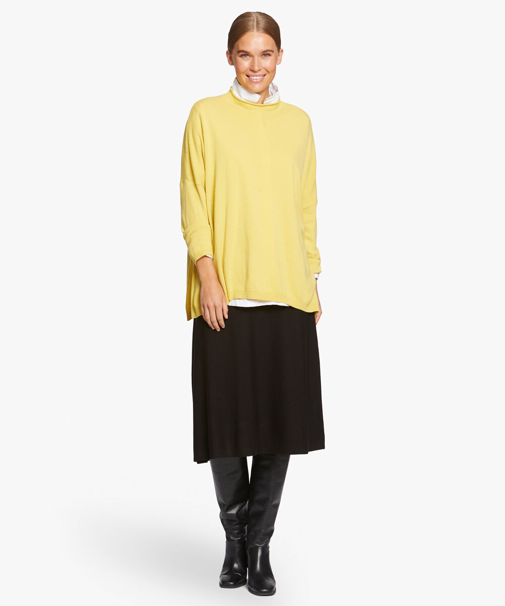 jupe en maille &agrave; taille &eacute;lastique, Black