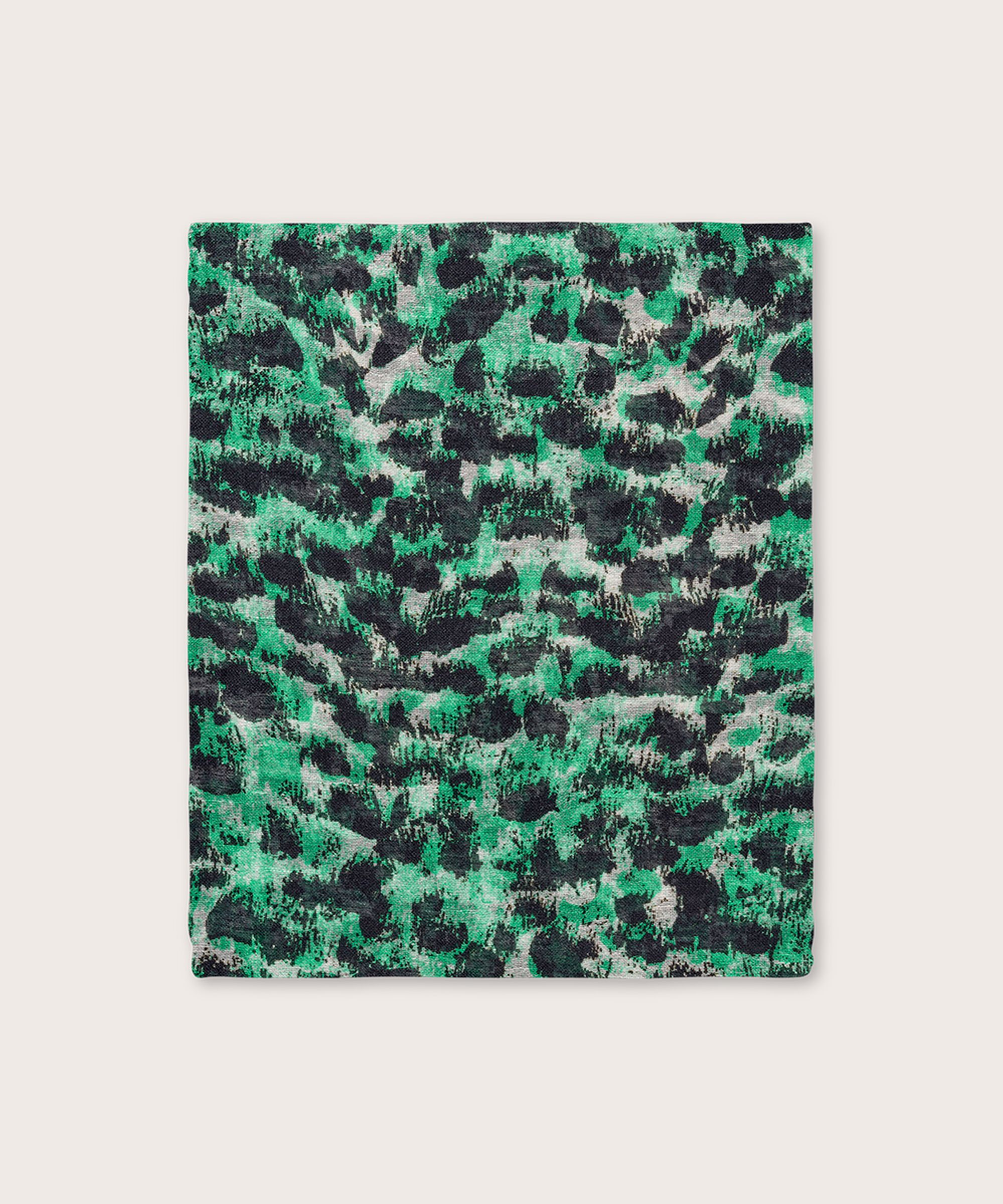 écharpe à imprimé léopard, Winter Green