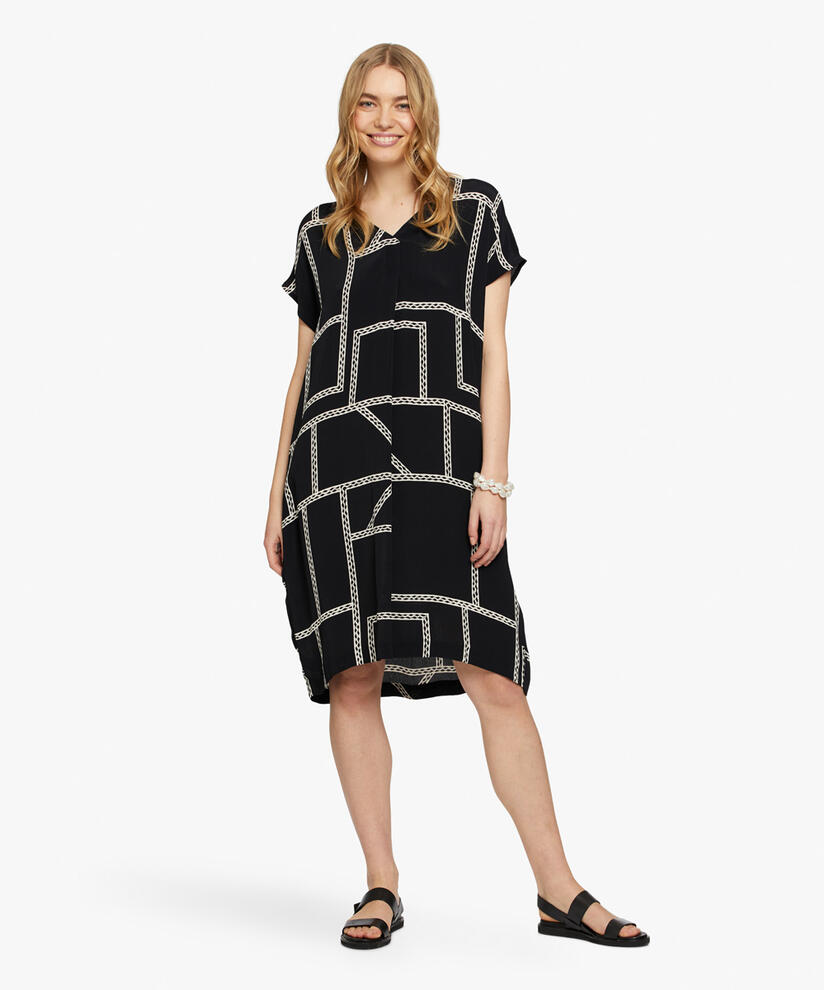 ODETTO DRESS, Black