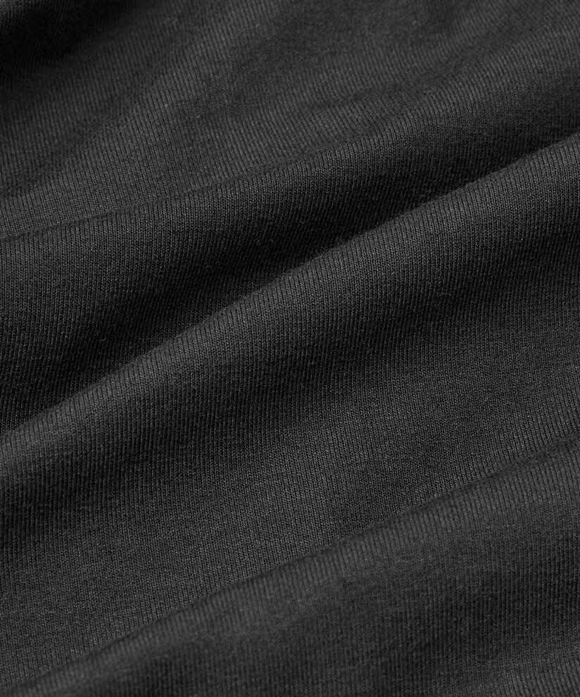 Tunique En Jersey À Col Rond Et Poches Fendues, Black