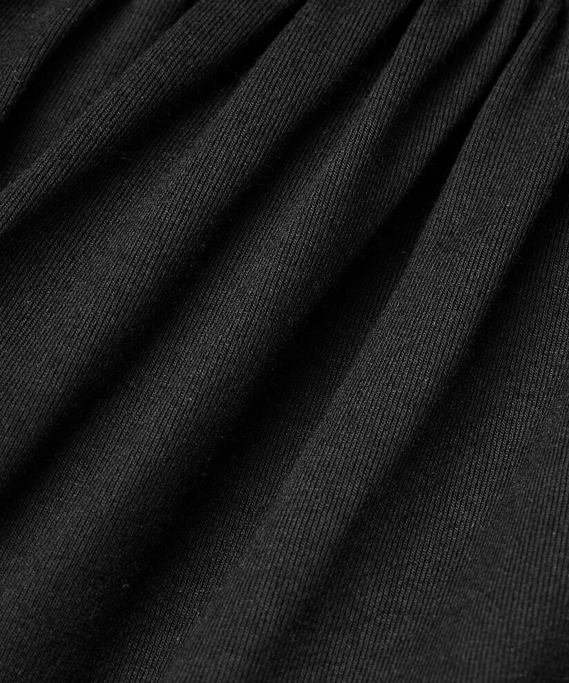 tunique en jersey avec jupe deux pièces, Black