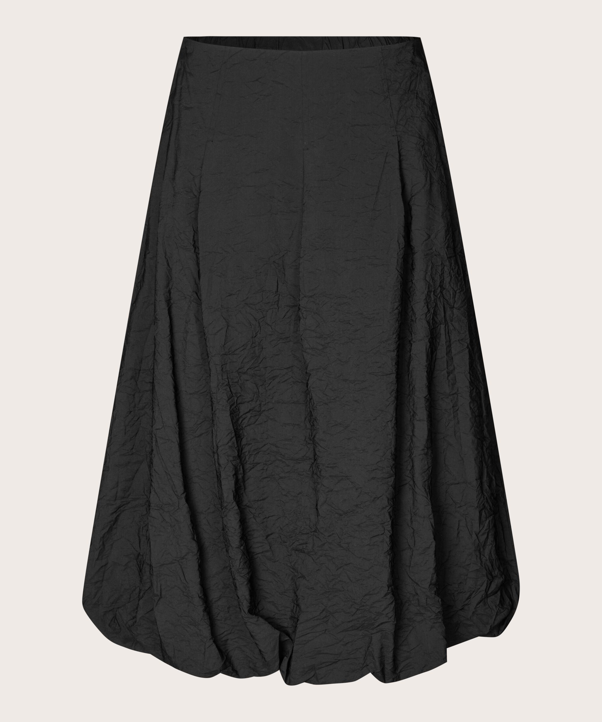 jupe en viscose avec poches fendues et bas élastique, Black