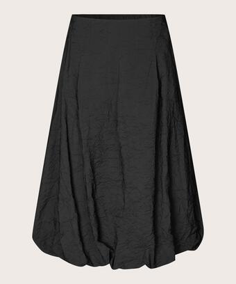 jupe en viscose avec poches fendues et bas élastique, Black