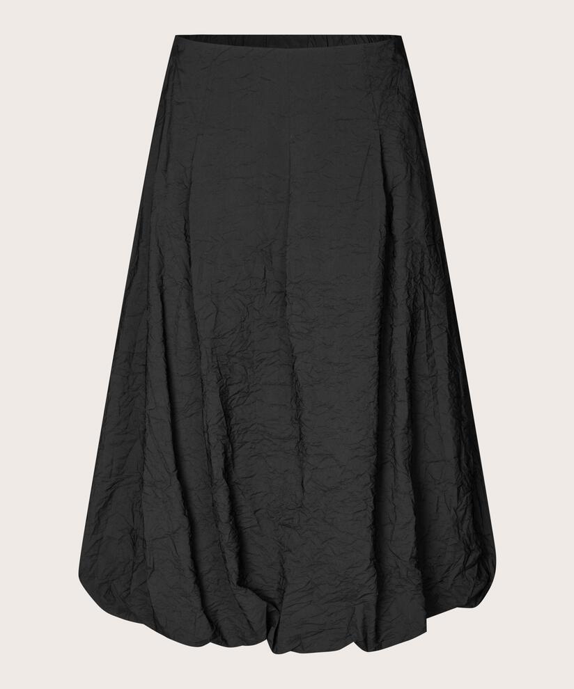 jupe en viscose avec poches fendues et bas élastique, Black