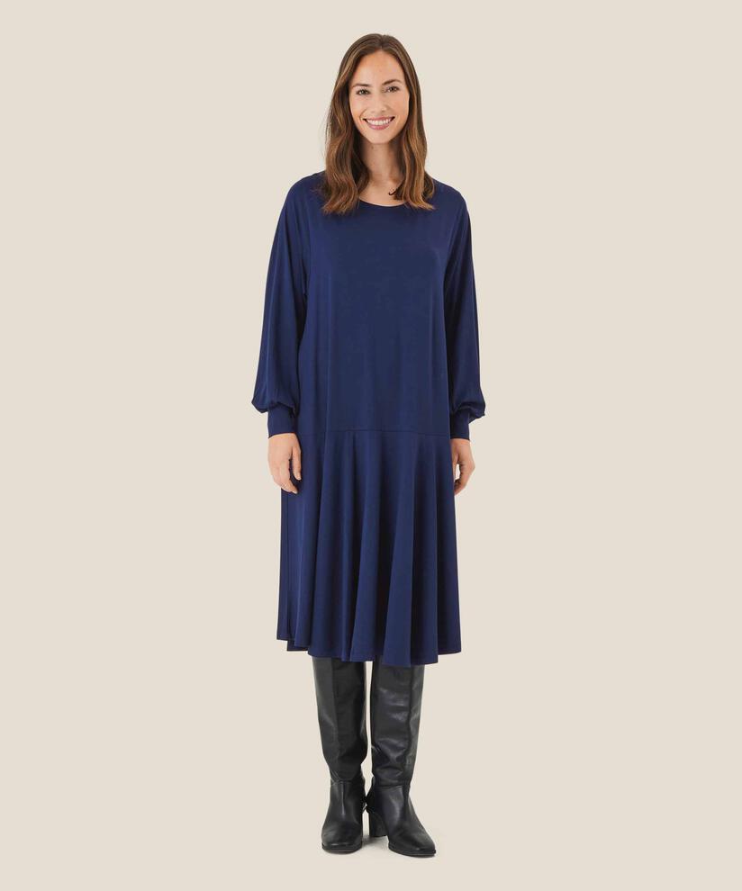 robe en jersey avec largeur, Maritime Blue