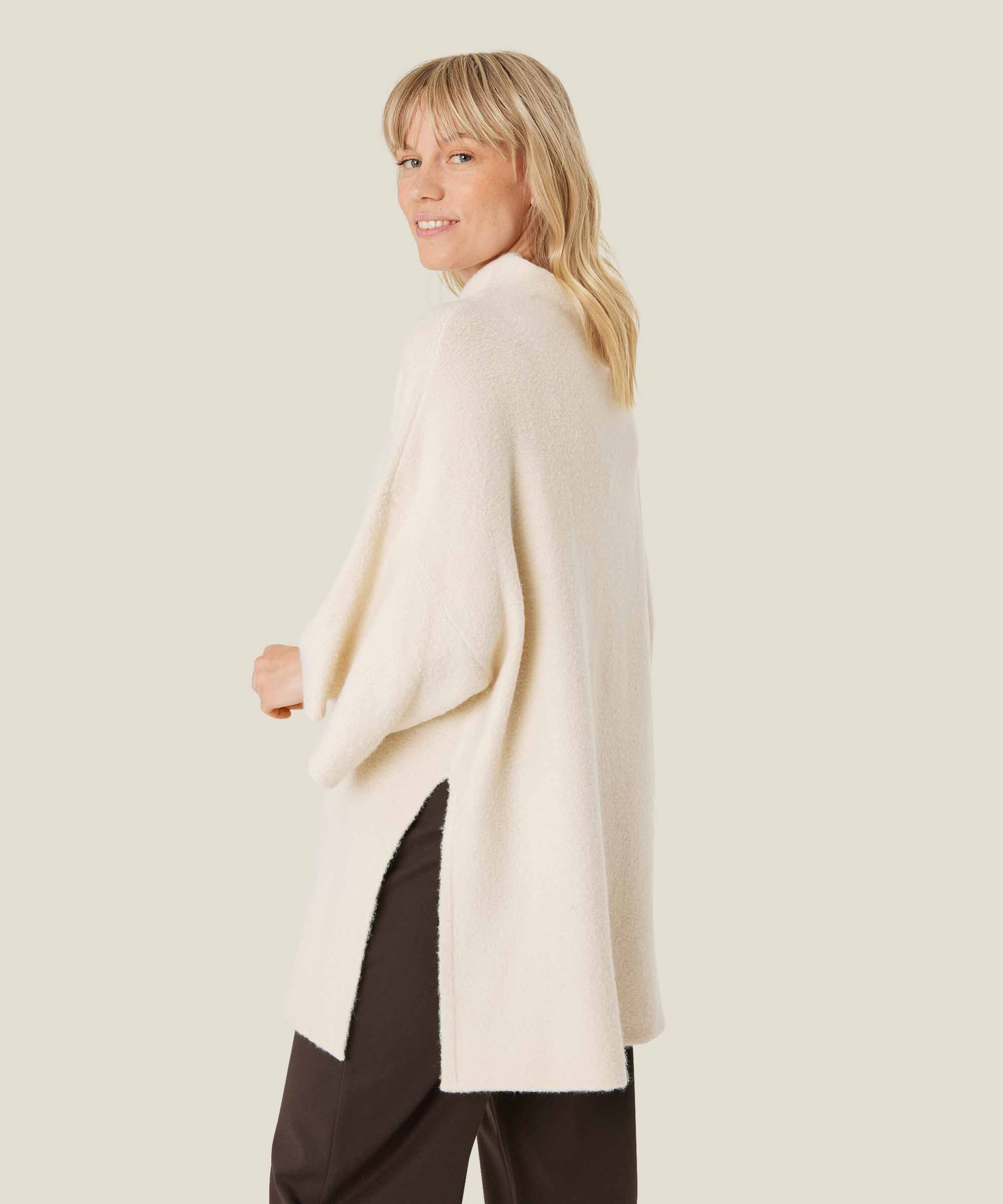 pull tricoté à manches larges, Fog