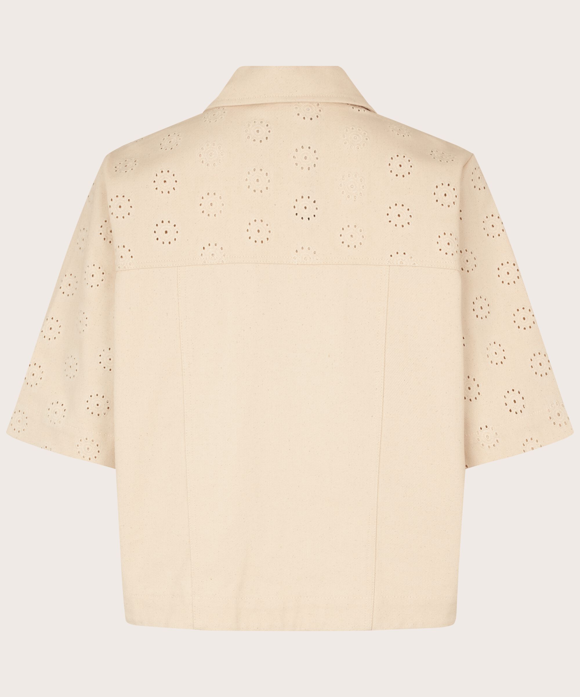 veste en jean avec motif troué, Whitecap