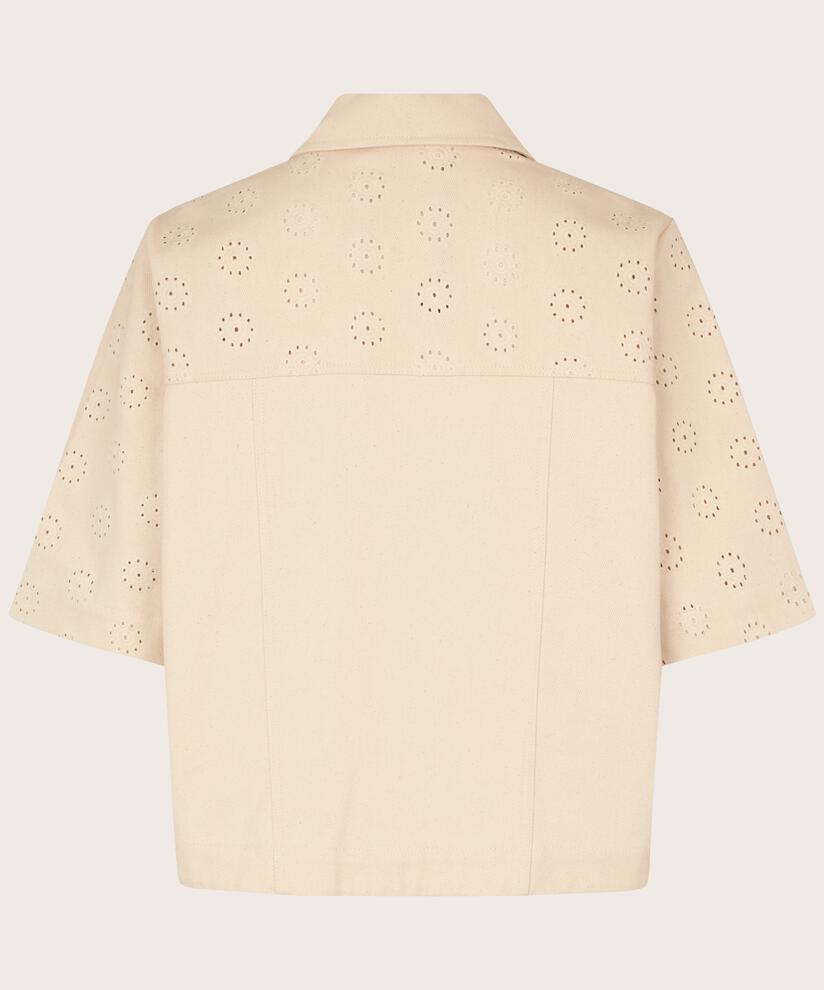 veste en jean avec motif troué, Whitecap