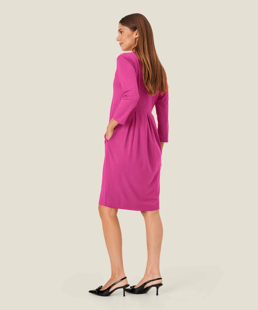 robe tulipe en jersey , Fuchsia Red