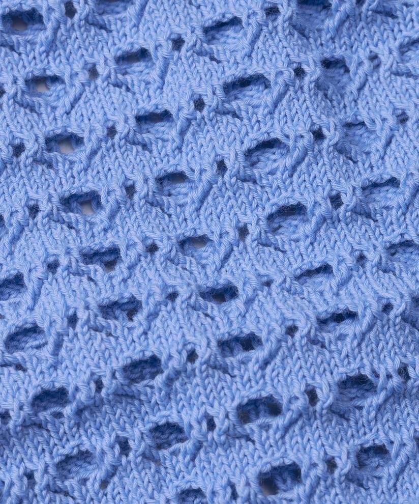 cardigan à trous avec manches 3/4, Della Blue