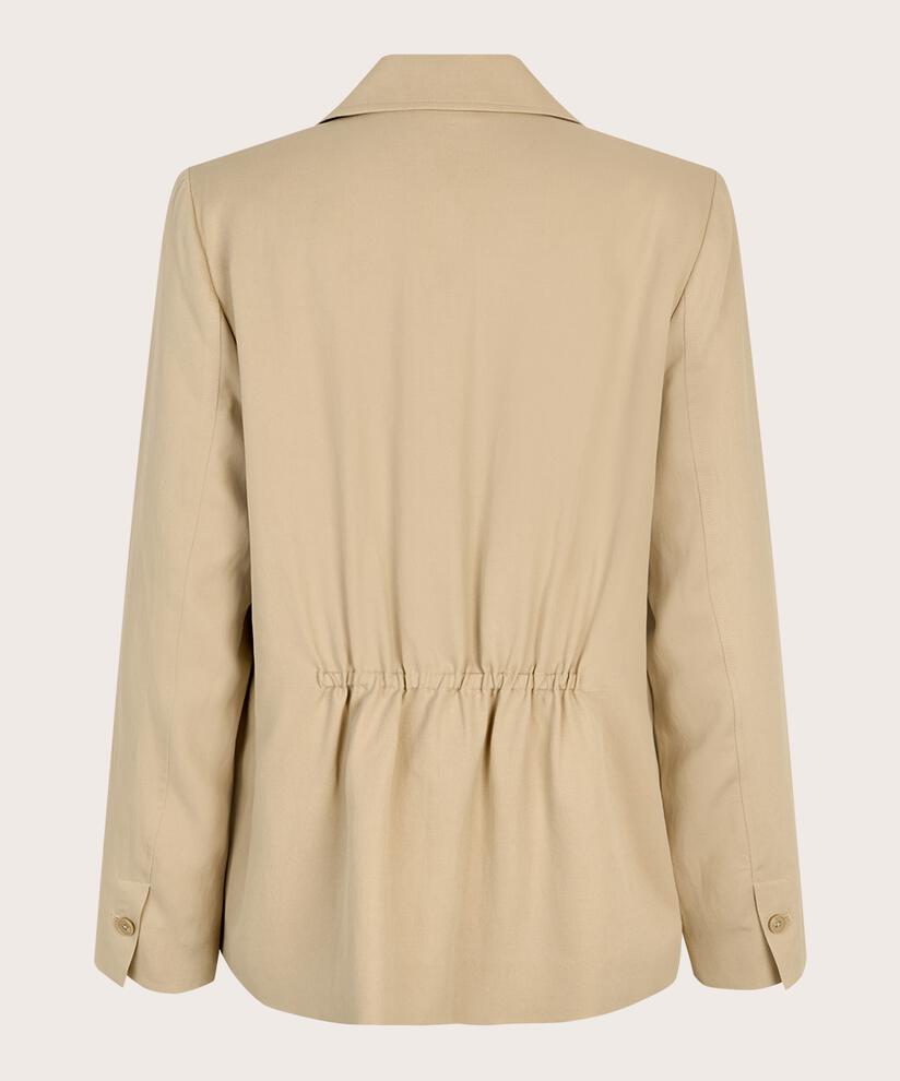 blazer avec élastique au dos, Safari