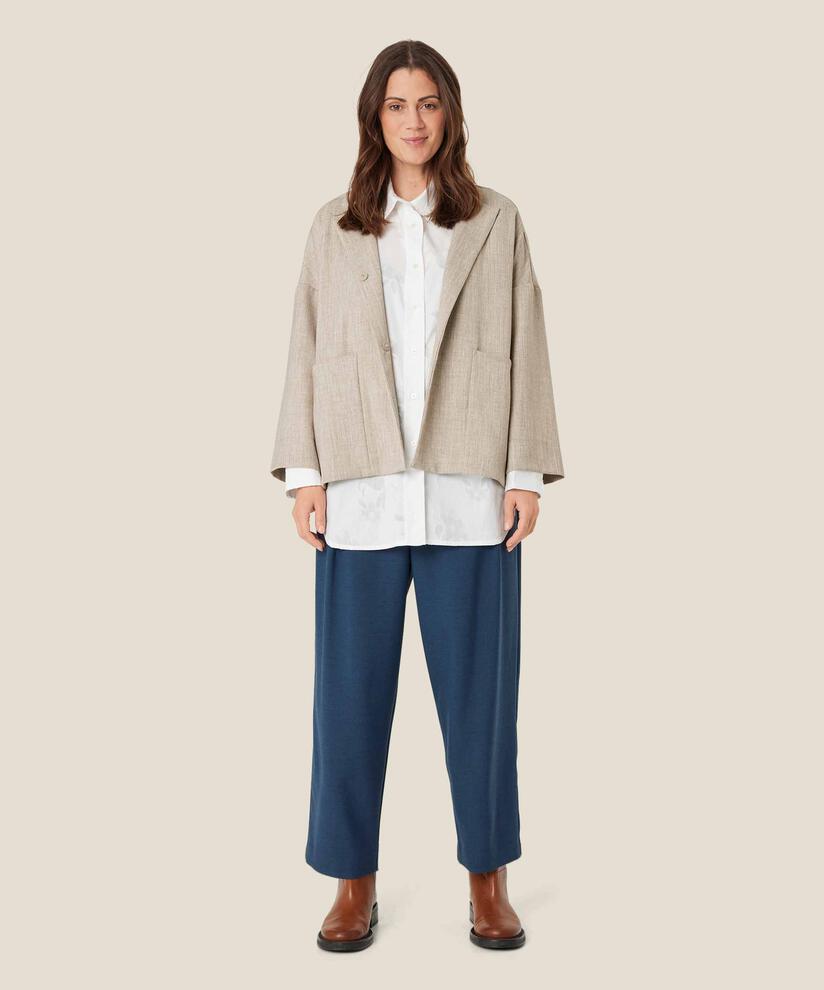 pantalon avec taille fixe et détails de boutons, Moonlit Ocean