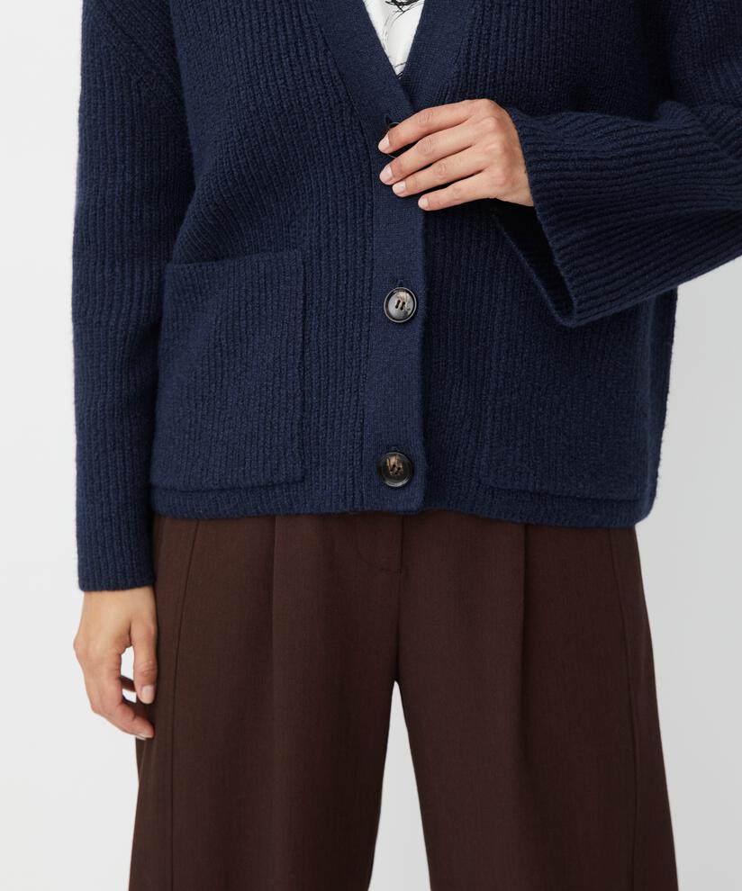 cardigan en coton mélangé, Navy Blazer