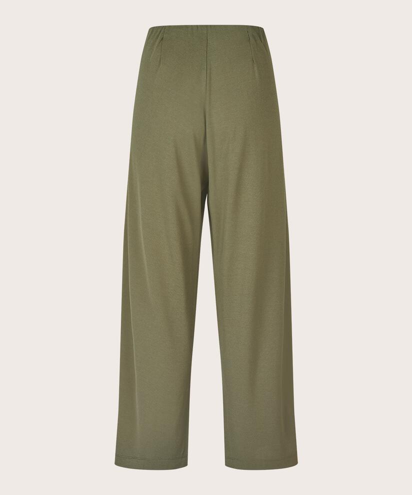 pantalon en jersey avec taille élastique, D. Lichen Green
