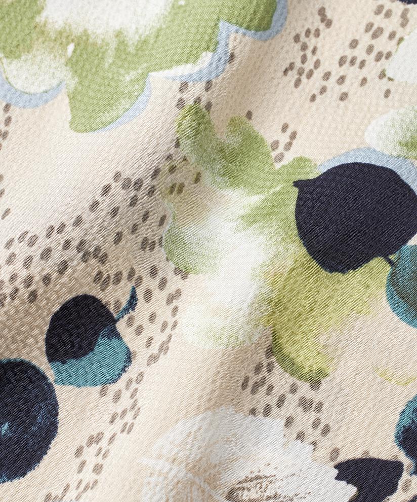 Robe En Viscose Avec Un Bouton Au Cou, Fog