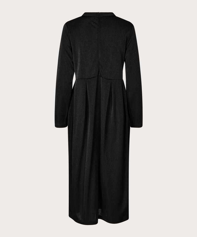 robe en jersey scintillantes effet portefeuille, Black