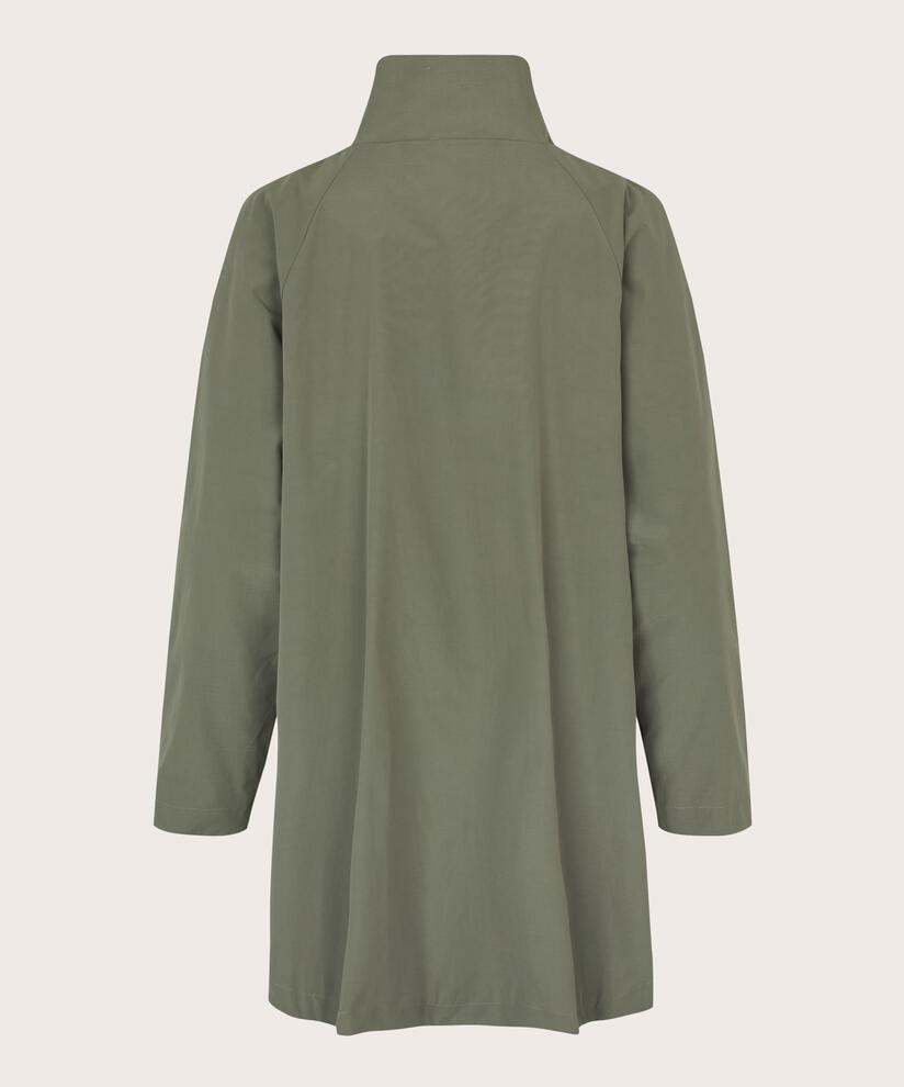 manteau avec boutons et col montant, Vetiver