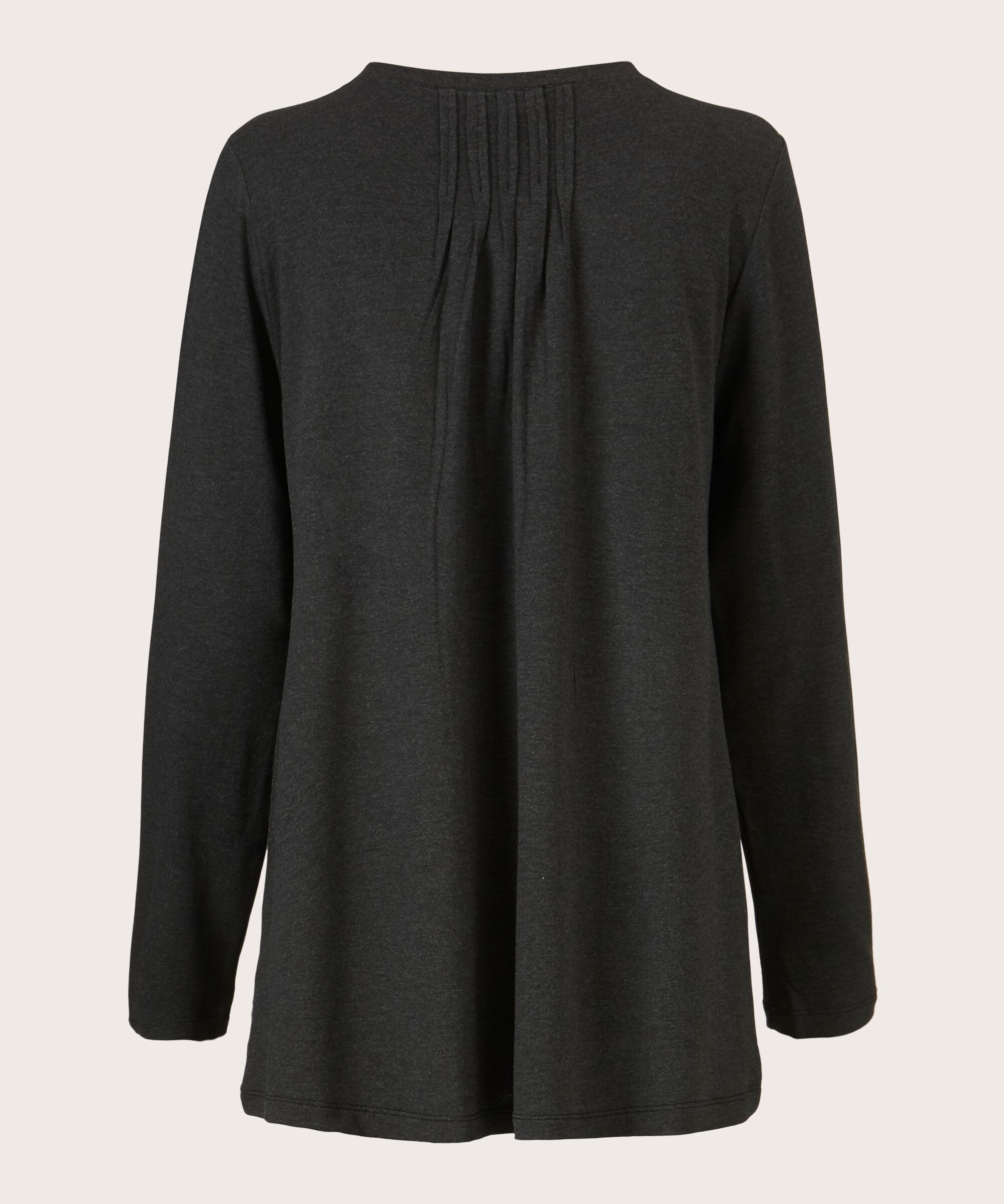 top en jersey avec plis dans le dos, D. Grey mel.