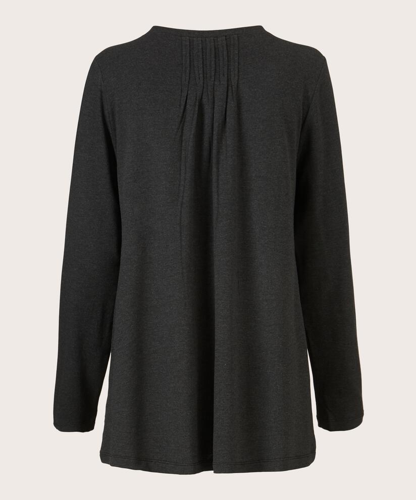 top en jersey avec plis dans le dos, D. Grey mel.