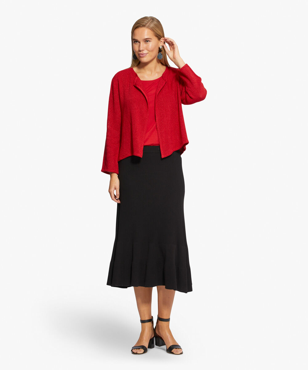 Veste Courte En Boucl&eacute;, Scarlet Sage