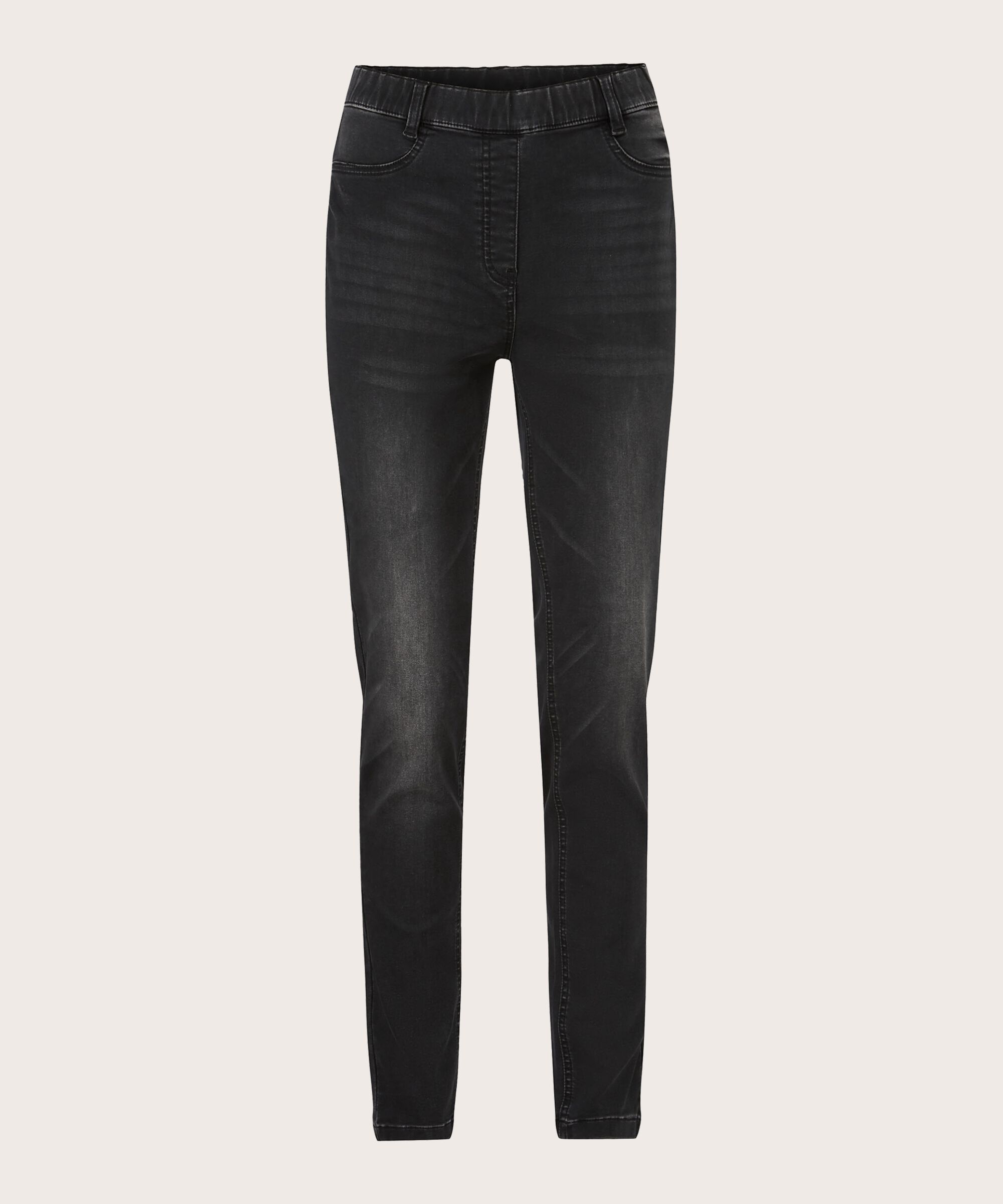 jean délavé avec stretch, Black