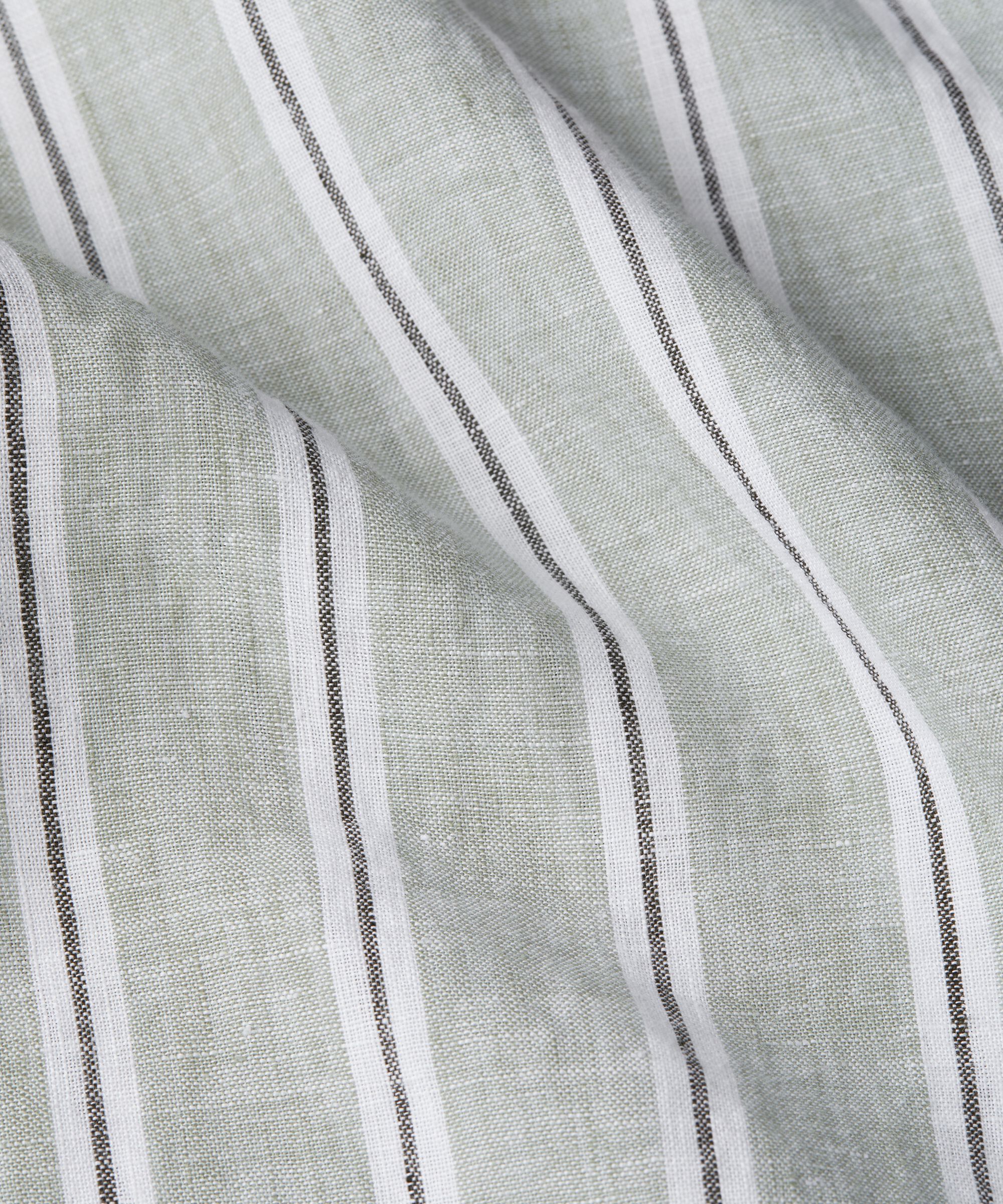 chemise en lin rayé avec fente latérale, Bog