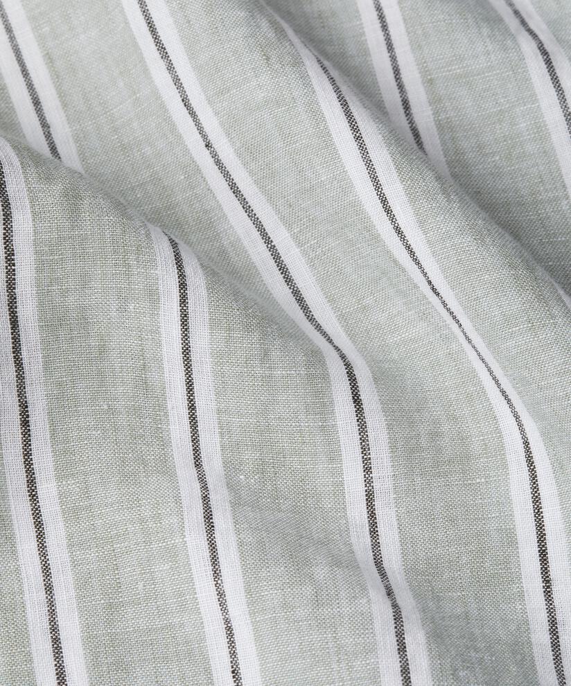 chemise en lin rayé avec fente latérale, Bog