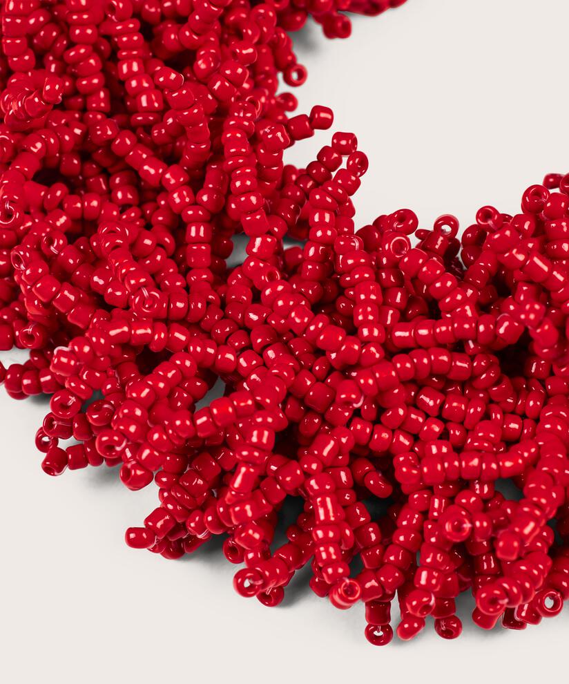 bracelet avec perles colorées, Orange com