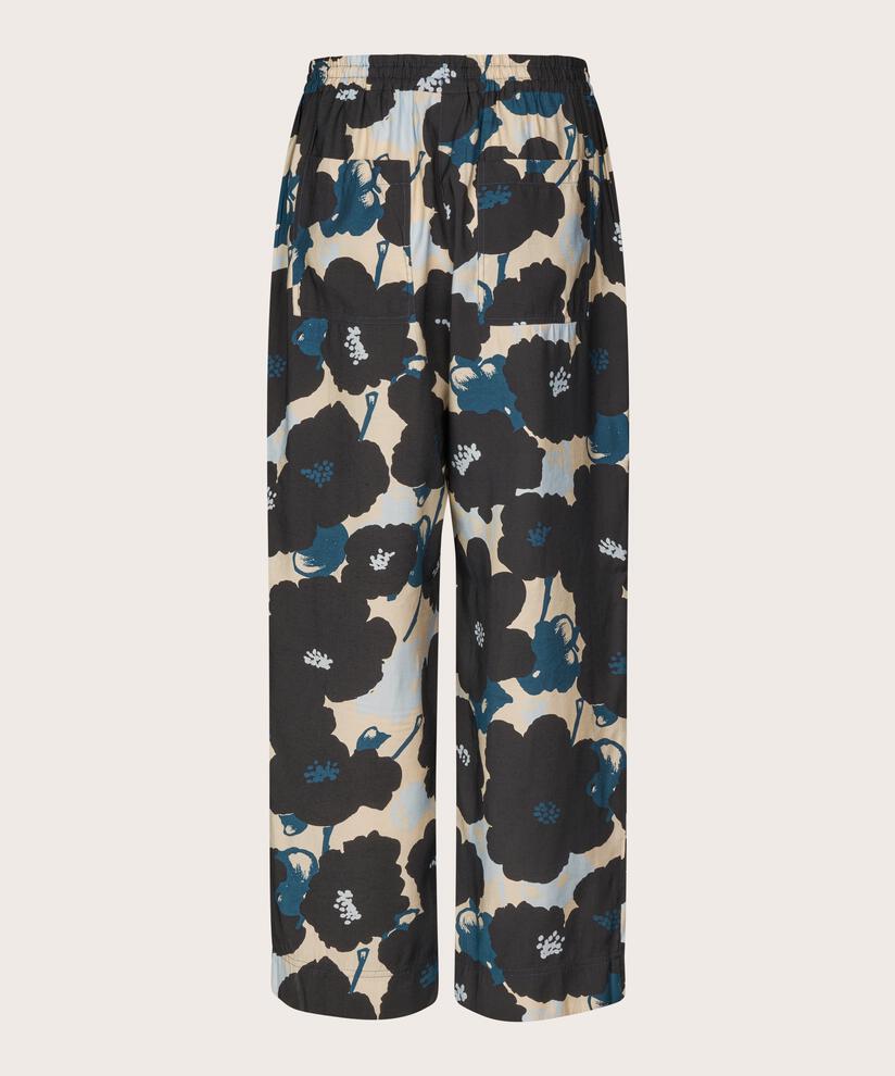 pantalon en viscose imprimé avec taille élastiquée, Moonlit Ocean