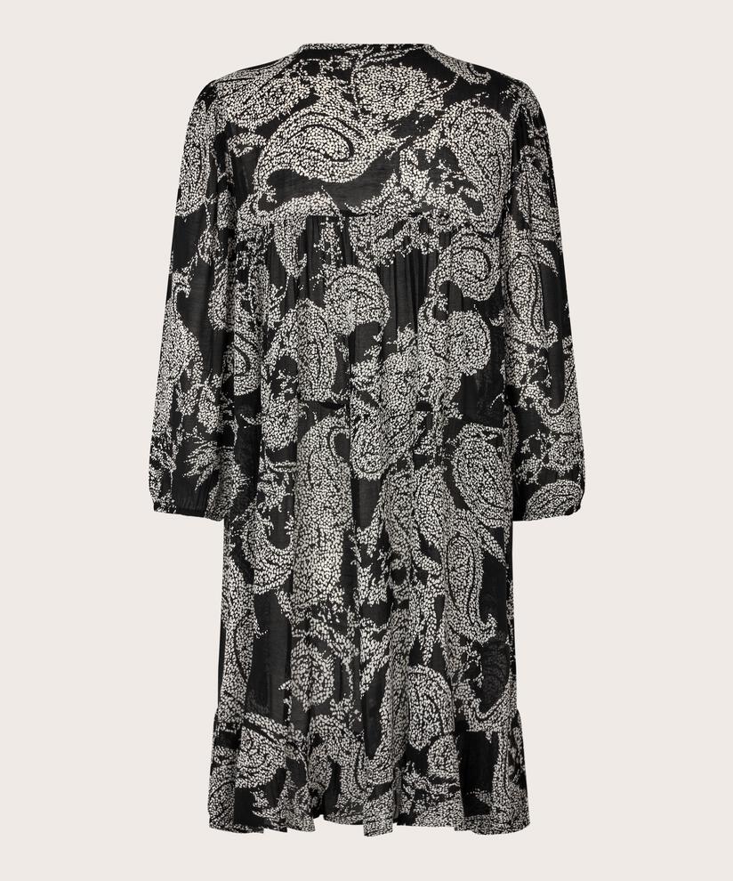 tunique en viscose légère transparente, Black